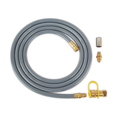 Image showing 5 th Real Flame 36.35 in. Riverside Propane Gas Fire Bowl with Natural Gas Conversion Kit, Glacier Gray