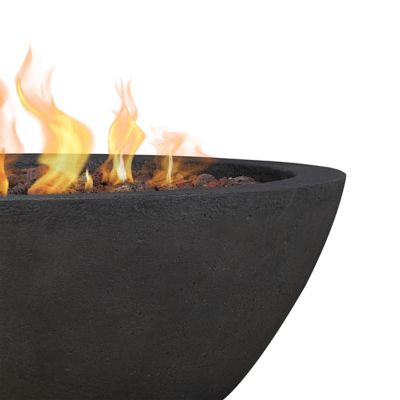 Image showing  36.35 in. Riverside Propane Gas Fire Bowl with Natural Gas Conversion Kit, Shale