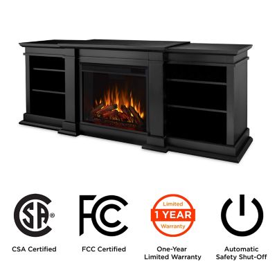 Image showing  71.73 in. Fresno Media Electric Fireplace in Black