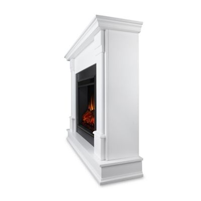 Image showing 6 th Real Flame Electric Indoor Silverton Fireplace, 48 in., White