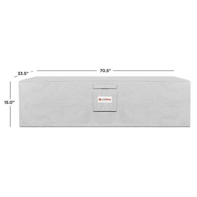 Image showing  Aegean Large Rectangular Gas Fire Table Protective Cover
