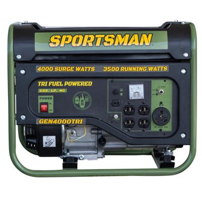 Image showing  4,000/3,500-Watt Tri-Fuel Portable Generator