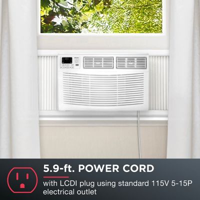Image showing  115V Window-Mounted Air Conditioner with Remote Control, 250 sq. ft., 6,000 BTUs, AMAP061CW