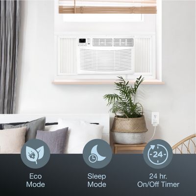 Image showing  115V Window-Mounted Air Conditioner with Remote Control, 250 sq. ft., 6,000 BTUs, AMAP061CW