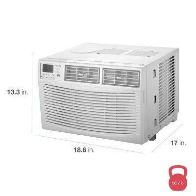 Image showing  8,000 BTU 115V Window-Mounted Air Conditioner with Remote Control, AMAP081CW