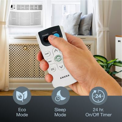 Image showing 5 th Amana 8,000 BTU 115V Window-Mounted Air Conditioner with Remote Control, AMAP081CW