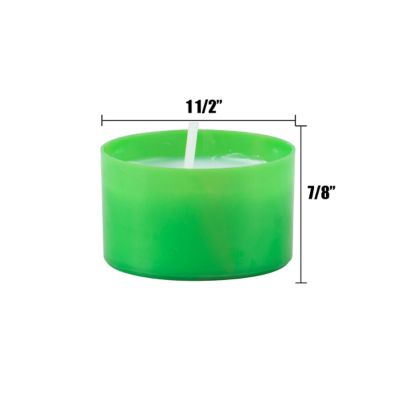 Image showing  Unscented Tea Light Candles, Multicolor, 96-Pack