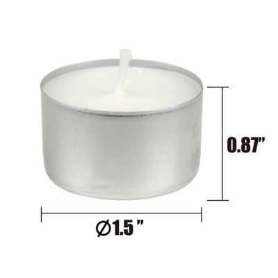 Image showing  Unscented Tea Light Candles, 100-Pack