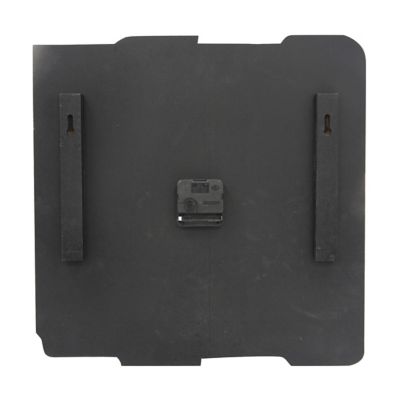 Image showing  Square Rustic Wall Clock with Roman Numerals, 15.5 in.