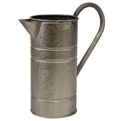 Stonebriar Collection 2 Liter Decorative Vintage Metal Handle Drinking Pitcher, SB-5914A-1