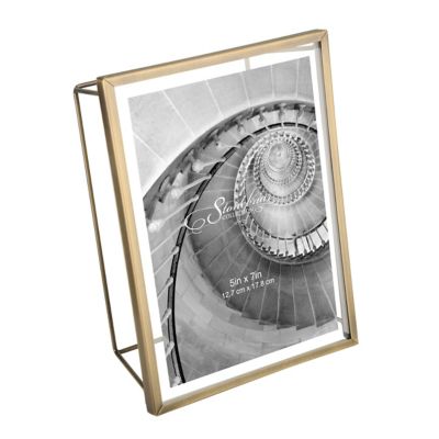 Stonebriar Collection 5 in. x 7 in. Wire Picture Frame, Brass
