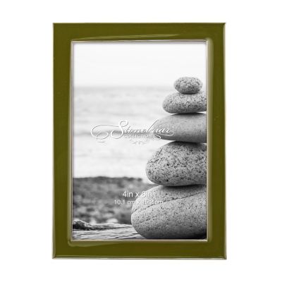 Stonebriar Collection 4 in. x 6 in. Epoxy Picture Frame, Olive