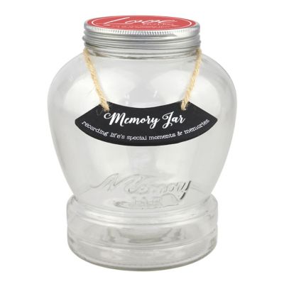 Top Shelf Love Notes Memory Jar Kit with 180 Tickets Pen and Decorative Lid