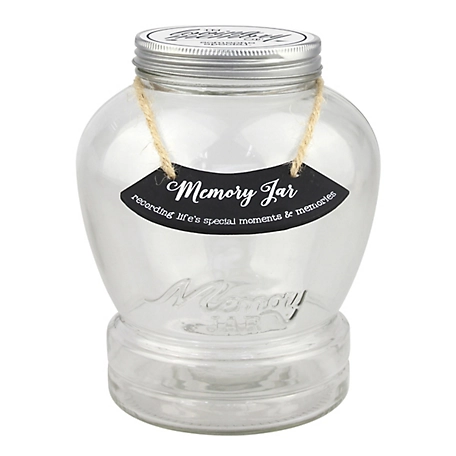 Top Shelf Loving Memory Jar with 180 Tickets Pen and Decorative Lid