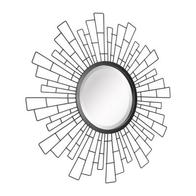 Image showing  Decorative Geometric Sunburst Wall Mirror, 24 in., , SB-6270A