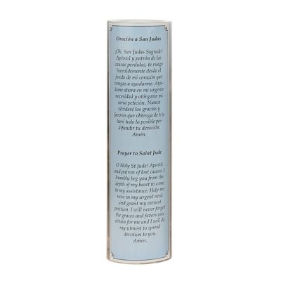 Image showing  St. Jude Flickering LED Prayer Candle with Automatic Timer