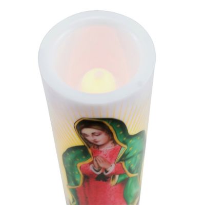 Image showing  Virgin of Guadalupe LED Prayer Candle with Timer