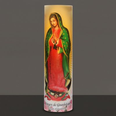 Image showing  Virgin of Guadalupe LED Prayer Candle with Timer