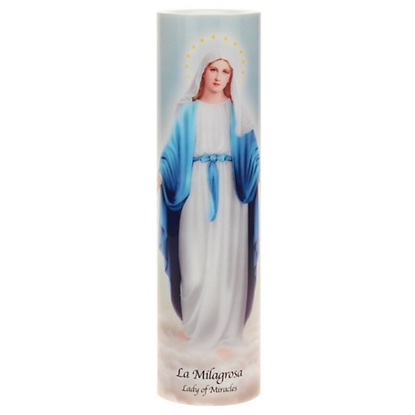 Stonebriar Collection Saints Flickering LED Prayer Candle with Timer