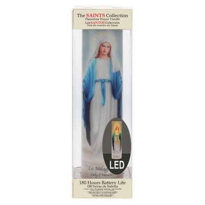 Image showing  Saints Flickering LED Prayer Candle with Timer