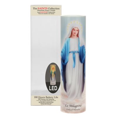 Image showing  Saints Flickering LED Prayer Candle with Timer