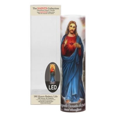 Image showing  Jesus LED Devotional Prayer Candle with Automatic Timer