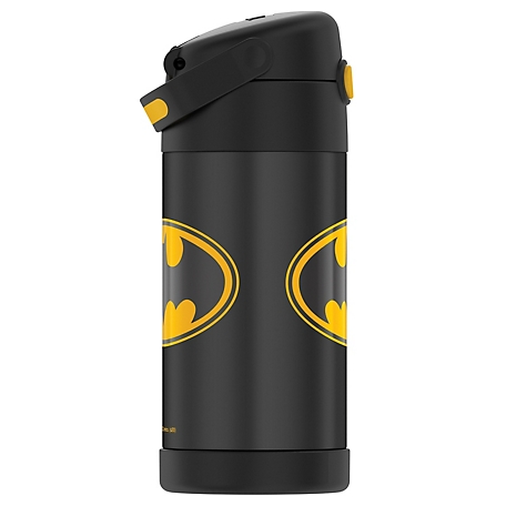 Thermos 12 oz Funtainer Vacuum Insulated Bottle, Batman, Black