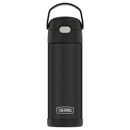 Thermos 16 oz. FUNtainer Vacuum-Insulated Stainless Steel Water Bottle with Spout, THRF41101BK6