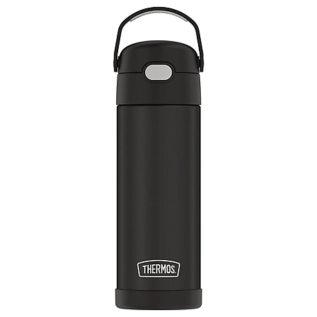 Thermos 16 oz. FUNtainer Vacuum-Insulated Stainless Steel Water Bottle with Spout, THRF41101BK6