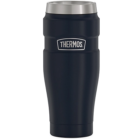 THERMOS Stainless King Vacuum-Insulated Travel Mug, 16 Ounce, Matte Steel