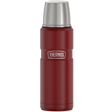 Thermos 16 Oz Stainless King Vacuum Insulated Tumbler, Matte Stainless Steel  