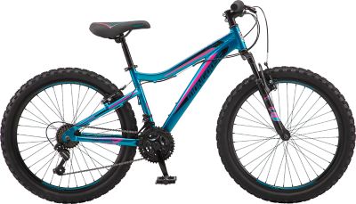 Mongoose Girls' 24 in. Mountain Bicycle, 21 Speed, Teal