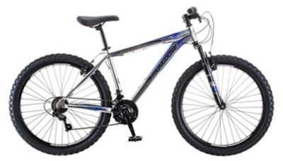 Mongoose Flatrock Mountain Bike, 21 Speeds, 26-in. Wheels, Silver