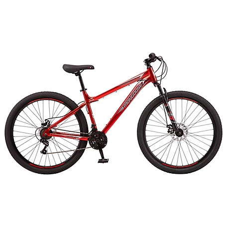 Mongoose 29 in. Flatrock DX Mountain Bicycle, 21- Speed, Red