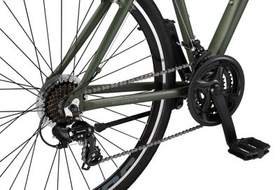 Image showing 6 th Schwinn Men's 700c 21-Speed GTX 1 Dual Sport Hybrid Bike, Green