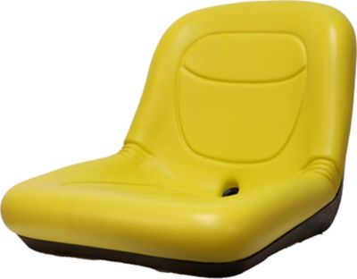 Black Talon Low-Back Bucket Tractor Seat, Yellow