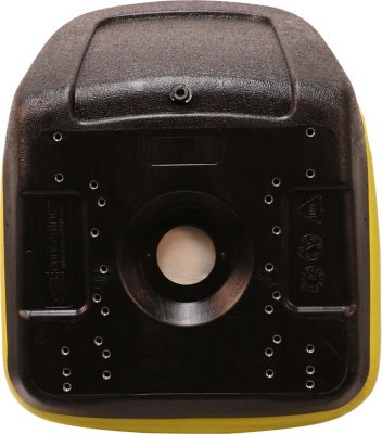 Image showing  15 in. Low-Back Bucket Tractor Seat, Yellow