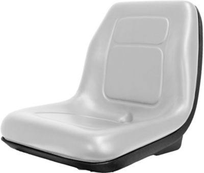 Black Talon 18 in. Ultra High-Back Plastic Bucket Tractor Seat, Grey