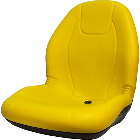 Black Talon Ultra High-Back Bucket Tractor Seat, Yellow