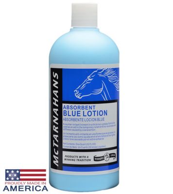 McTarnahans Absorbent Blue Lotion Counter-Irritant Liniment for Horses, 32 oz.