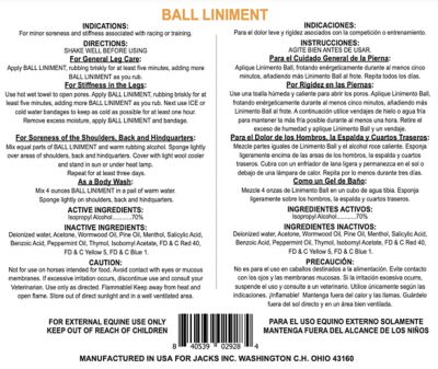 Image showing  Ball Liniment Brace Antiseptic for Horses, 32 oz.