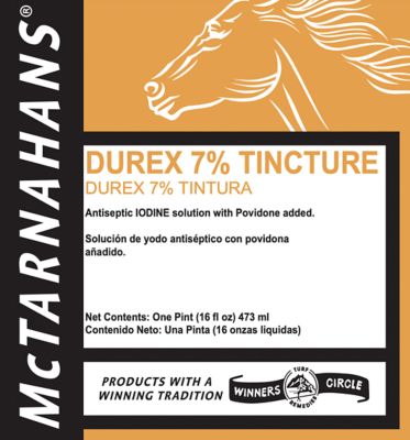 Image showing  Durex 7% Tincture Iodine Livestock Wound Care, 16 oz.