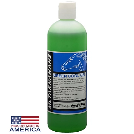 McTarnahans Green Cool Gel Quick-Cooling Livestock Liniment, 32 oz.