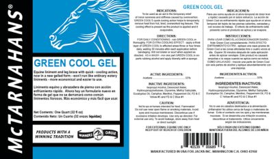 Image showing  Green Cool Gel Quick-Cooling Livestock Liniment, 32 oz.