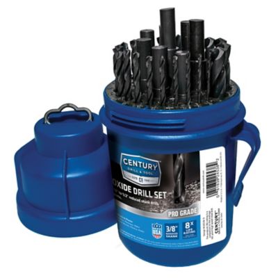 Century Drill & Tool 29 pc. 3/8 in. Black Oxide Drill Bit Set