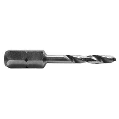 Century Drill & Tool 1/8 in. Stubby Drill Bit, 1-5/8 in. Overall Length, 3/4 in. Cutting Length