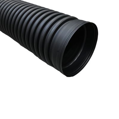 Image showing  12 in. x 9.75 ft. Corrugated HDPE Drainage Pipe