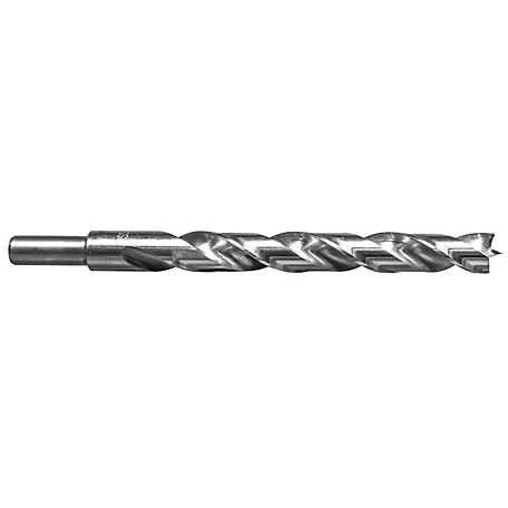 Century Drill & Tool 7/16 in. Brad Point Wood Bit, 5-1/2 in. Overall Length, 4-1/16 in. Cutting Length