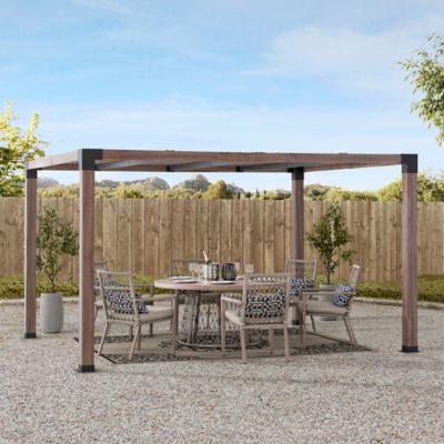 Image showing  12 ft. x 10 ft. Metal Pergola