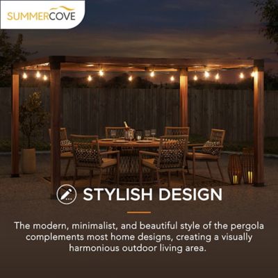 Image showing 5 th SummerCove 12 ft. x 10 ft. Metal Pergola